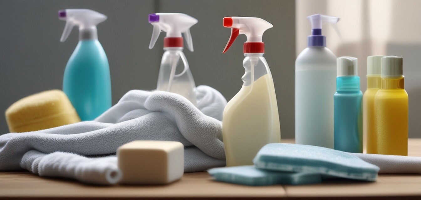 Cleaning supplies for maintenance of massage gun