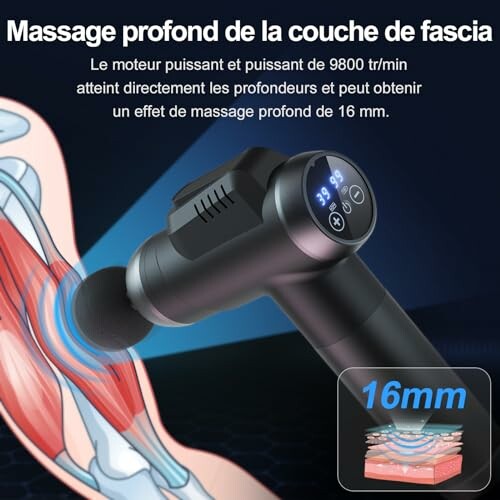 Pistolet de massage pour un effet profond