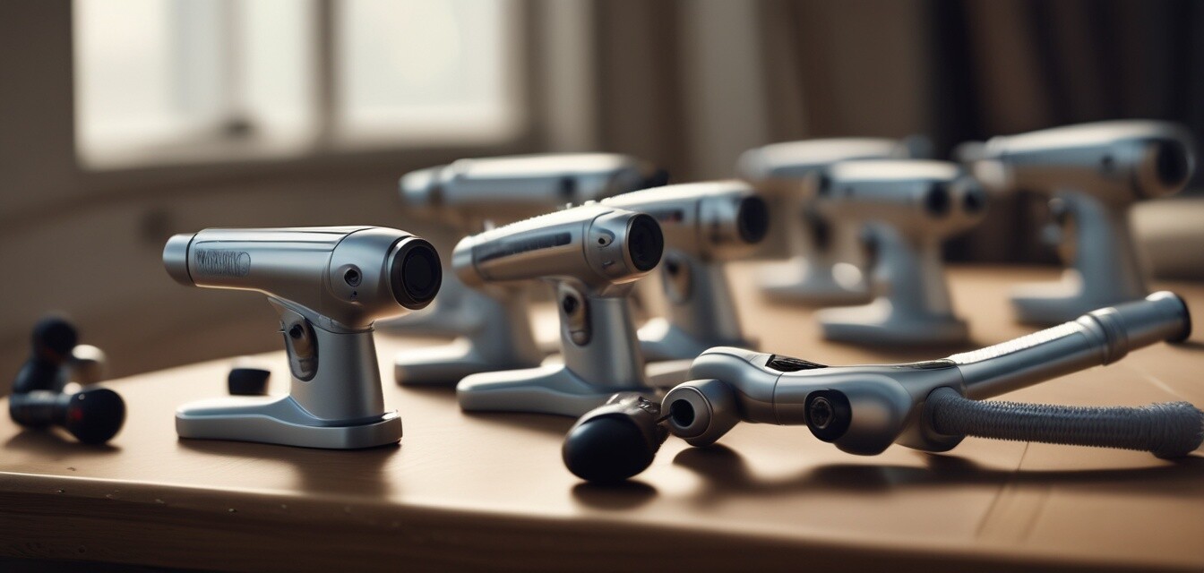 Different models of massage guns